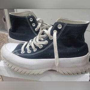 Converse Women's Black and White Chuck Taylor All Star Lugged Sneaker